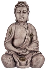Dekoratív kerti Buddha szobor Szürke 50 cm