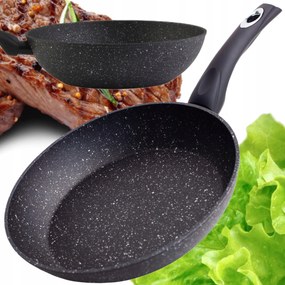 Konyhai Serpenyő Gáz Indukciós 30CM Tapadásmentes Berretti Tivano Fekete