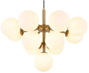 Globo 56143-13G - Csillár zsinóron GRAPPY 13xG9/5W/230V átm. 56 cm arany