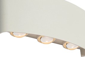 Kültéri fali lámpa fehér LED-del 6-lámpás IP54 - Silly