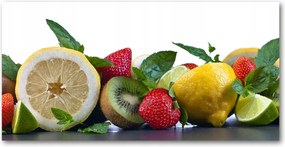 Fotótapéta üvegfalra Gyümölcsök és zöldségek 140x70