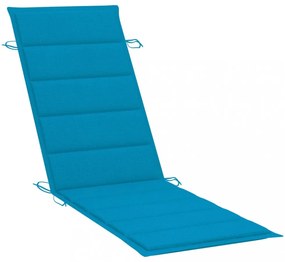 kék oxford szövet napozóágy párna 186 x 58 x 3 cm