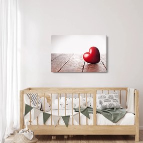 Egy fából készült szív képe (90x60 cm)