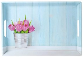 Kesper 77392 Tálca Tulipánok, 50 x 35 x 4,5 cm
