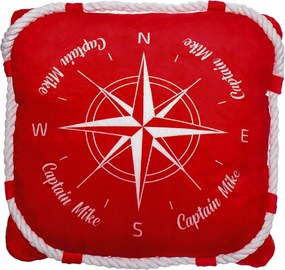 Díszpárna Iránytű tengeri díszpárna 35 cm