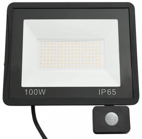 meleg fehér fényű szenzoros LED-reflektor 100 W