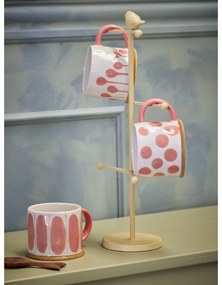 Lazacszínű-krémszínű kőedény bögre szett 3 db-os 450 ml Linora – Bloomingville