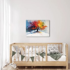 Kép - Színes fa (70x50 cm)