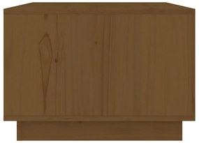 mézbarna tömör fenyőfa dohányzóasztal 80 x 50 x 35 cm