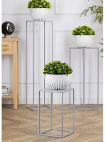 Virágállvány 40x24 cm szürke