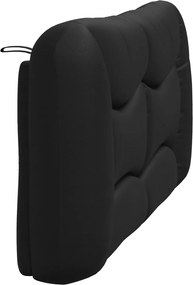 fekete műbőr fejtámla párna Hvar 152 cm