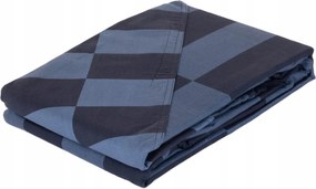 Pamut Ágyneműhuzat Kék Kétoldalas 220 X 240 CM 2 Párnahuzat 65 X 65 CM