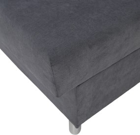 Kihúzható kanapé, szürke, ALADA