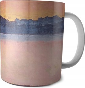 Genfersee bögre Mont-Blanc im Morgenrot Ferdinand Hodlerrel