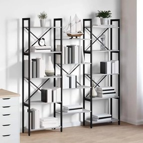 Könyvespolc Szürke sonoma 156 x 25 x 167.5 cm Faanyag