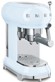 50-es évekbeli, Retro stílusú Espresso / Cappucino karos kávéfőző, 15 bar, 2 adag, pasztellkék - SMEG
