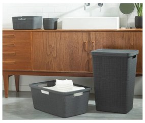 Jute sötétszürke szennyeskosár, 58 l - Curver