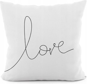 Valentin napi párna Love Kétoldalas 40x40 cm Ajándék Dekoratív