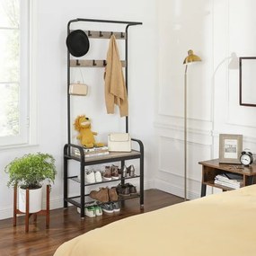 Álló fogas NAVOR barna/fekete