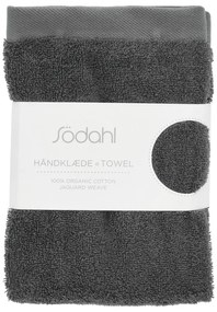Sötétszürke frottír pamut törölköző 50x100 cm Comfort – Södahl