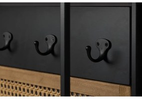 Fali tükör polccal és fogassal 53x165 cm Langres – Dutchbone