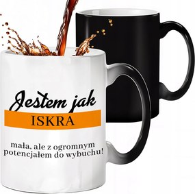 Mágikus Bögre Fekete Matt Olyan Vagyok, Mint Egy Szikra Ajándék Nővér Barátnőjének