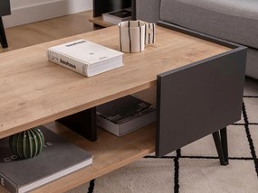 Dohányzóasztal Tilata (zafír tölgy + antracit) . Akció -25%. 1093266