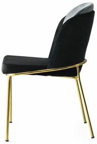 Dore Black and Gold étkezőszék szett, 2 db, 2 db