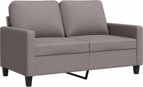 vidaXL kétszemélyes fekete szövetkanapé 120 cm