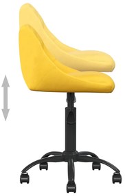 mustársárga bársony irodaszék