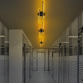 Fekete LED mennyezeti lámpa 10x86 cm Umut – Opviq lights