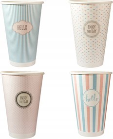 Kávés Papírpohár 400 ML 50 Db Pasztell