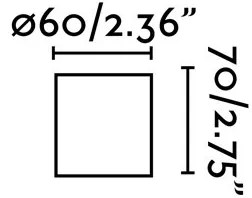 FARO 62152 - Fali lámpa TEN 1xE27/15W/230V arany