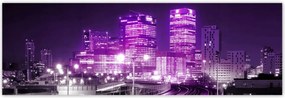 Poszterek 200x66 Lila felhőkarcolók