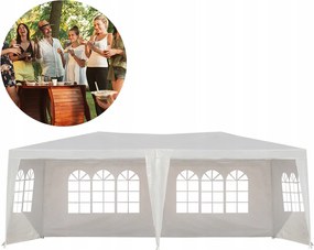 Kerti pavilon Party sátor 3x6m Teljes 6 fal erős családi rendezvény