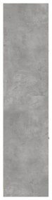 betonszürke szerelt fa patikaszekrény 40 x 41 x 174,5 cm