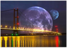 Poszterek 100x70 Méltóságteljes hold híd