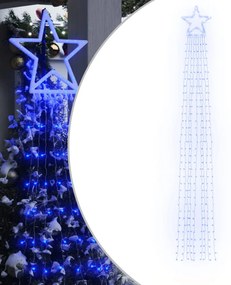kék 320 LED-es karácsonyfafüzér 375 cm