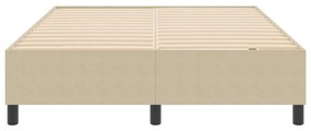 Boxspring Ágy Világosszürke Zöld 140x200 cm Pamut Szövet