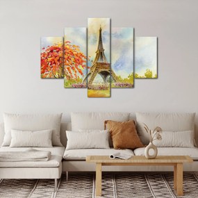 Festett kép az Eiffel-torony (150x105 cm)