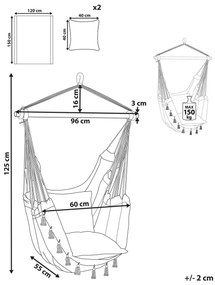 Függő fotel Vance (bézs) . 1076324
