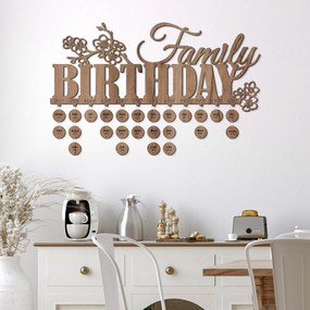 DUBLEZ | Falra szerelhető családi naptár - Family Birthday