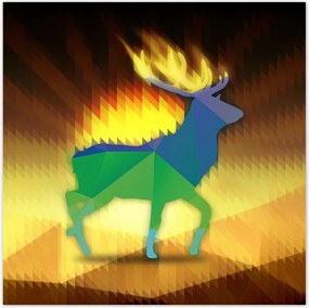 Poszterek 140x140 Szarvas modern kép