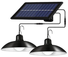 Illumaxx LED Dimmelhető napelemes csillár zsinóron 2xLED/1,8W/3,7V IP44 6500K 1200 mAh + távirányító OS0040