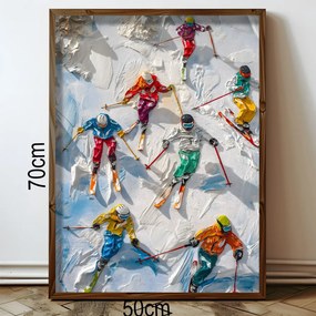 HUM075 keretezett MDF falikép, 50 x 70 cm
