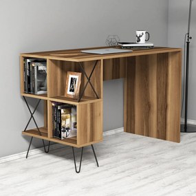 PC asztal Elegance (dió + fekete). 1072067