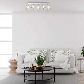 Spotlámpa DANTE 5xGU10/25W/230V fehér/arany