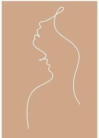 Poszter 29x41 cm Lovers Line Art – Veronika Boulová
