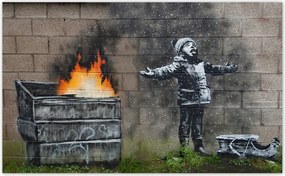 Fotótapéta flizelina 520x318 Banksy Szmog Hó