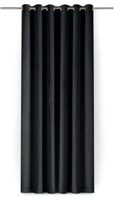 Fekete bársony dimout (részleges sötétítő) függöny 400x225 cm Velto – Filumi